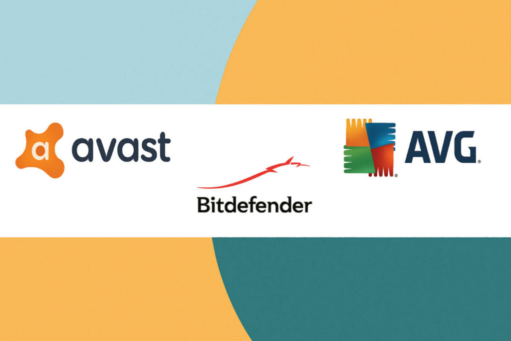Best Antivirus for Mac — logos of AVG, Avast, and Bitdefender, three leading free antivirus options.